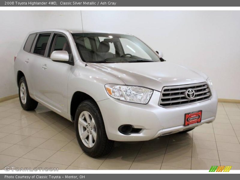 Classic Silver Metallic / Ash Gray 2008 Toyota Highlander 4WD