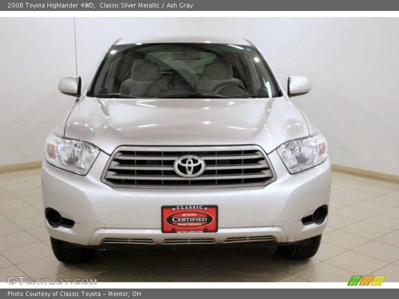 Classic Silver Metallic / Ash Gray 2008 Toyota Highlander 4WD
