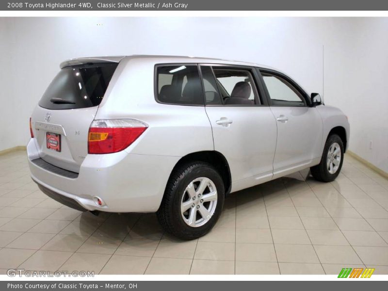 Classic Silver Metallic / Ash Gray 2008 Toyota Highlander 4WD
