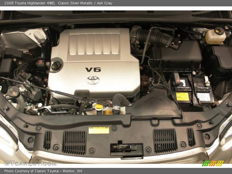 Classic Silver Metallic / Ash Gray 2008 Toyota Highlander 4WD