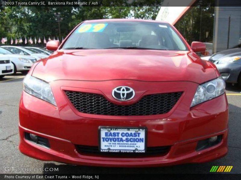 Barcelona Red Metallic / Ash 2009 Toyota Camry SE