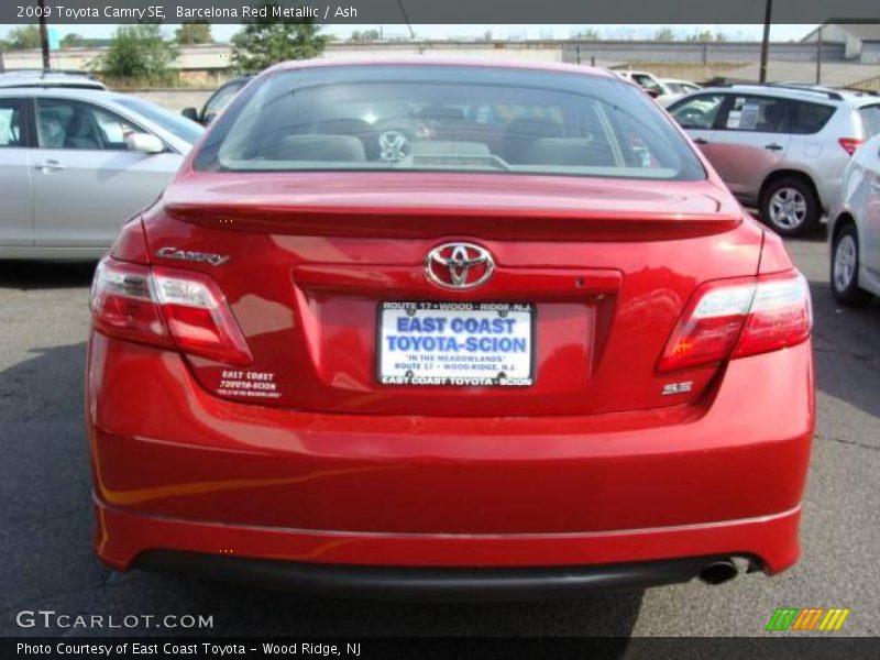 Barcelona Red Metallic / Ash 2009 Toyota Camry SE
