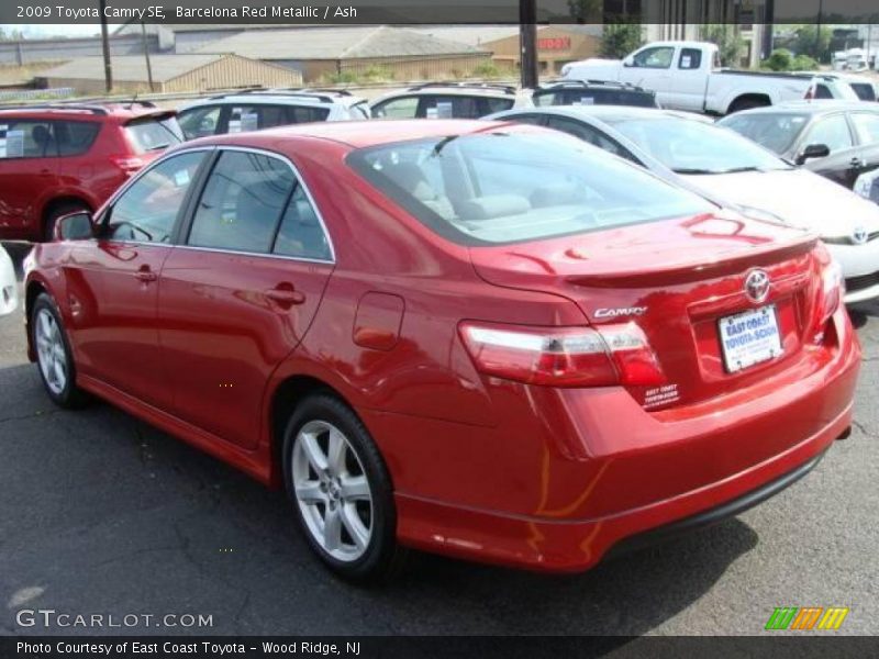 Barcelona Red Metallic / Ash 2009 Toyota Camry SE