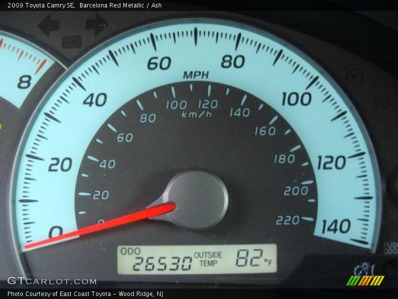 Barcelona Red Metallic / Ash 2009 Toyota Camry SE