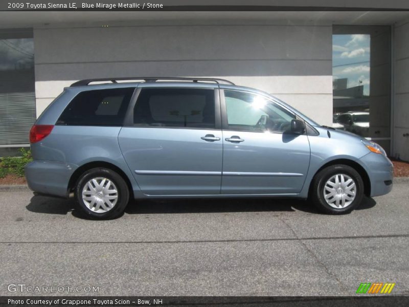Blue Mirage Metallic / Stone 2009 Toyota Sienna LE