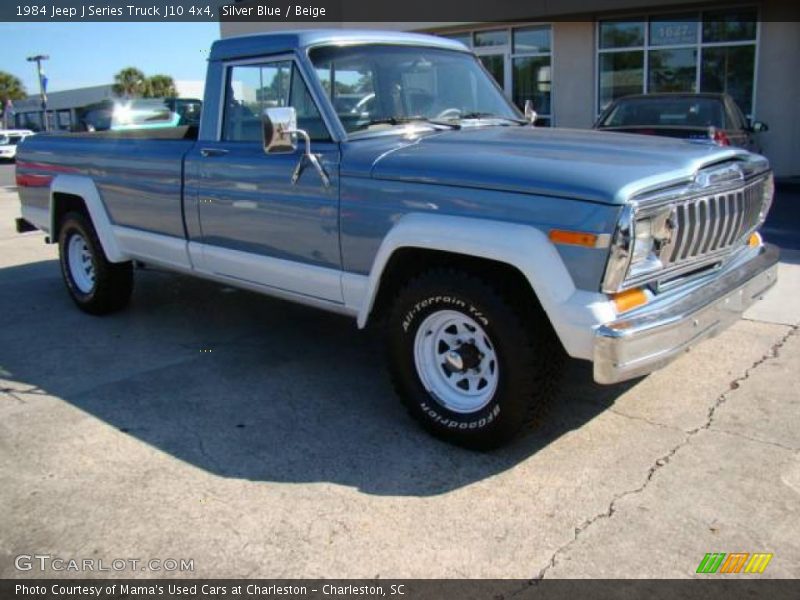 Silver Blue / Beige 1984 Jeep J Series Truck J10 4x4