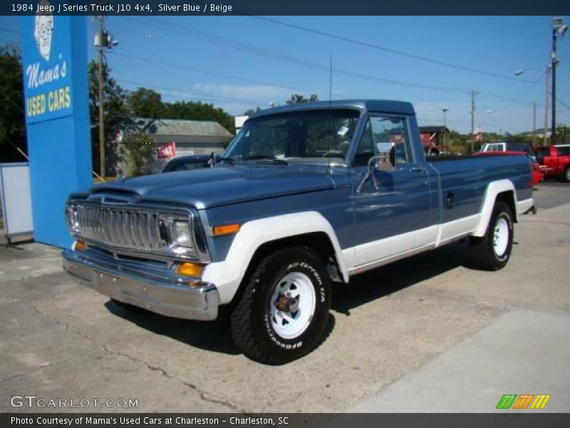 Silver Blue / Beige 1984 Jeep J Series Truck J10 4x4