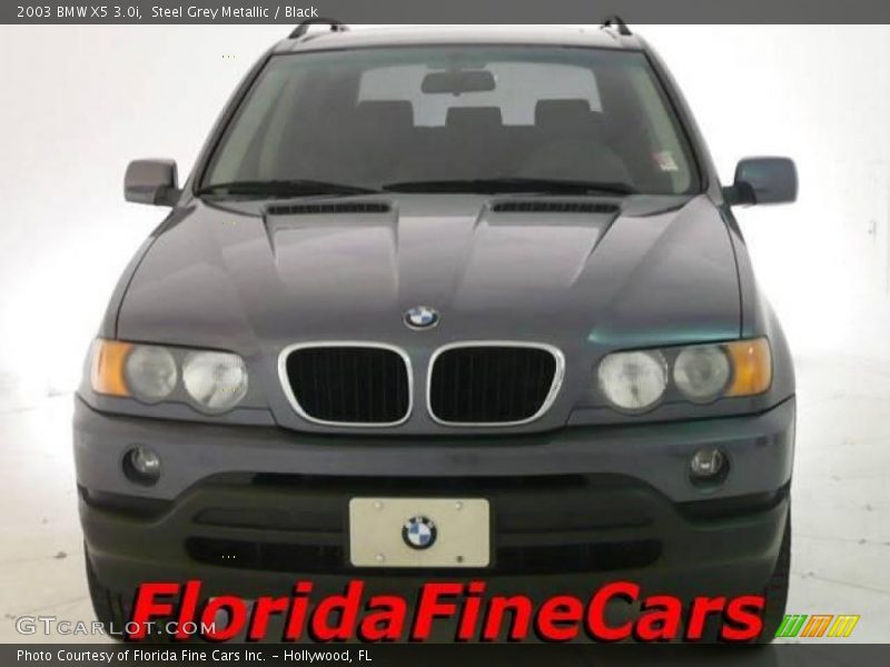 Steel Grey Metallic / Black 2003 BMW X5 3.0i