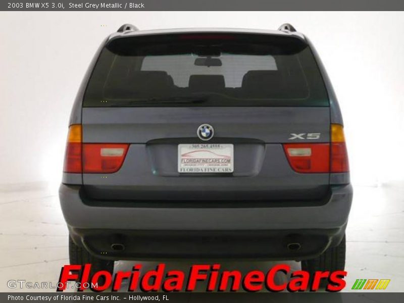 Steel Grey Metallic / Black 2003 BMW X5 3.0i