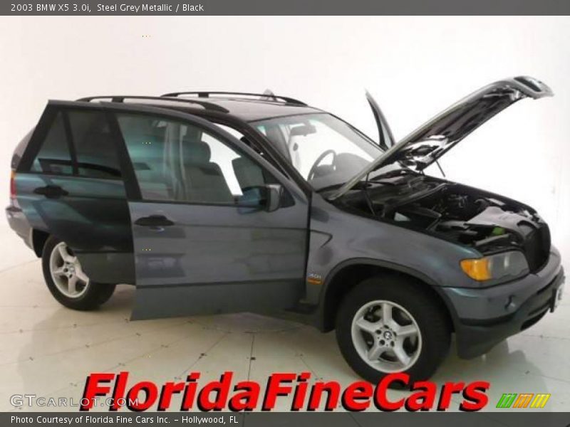 Steel Grey Metallic / Black 2003 BMW X5 3.0i