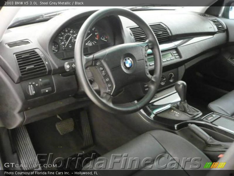 Steel Grey Metallic / Black 2003 BMW X5 3.0i