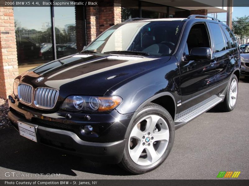 Black Sapphire Metallic / Black 2006 BMW X5 4.4i