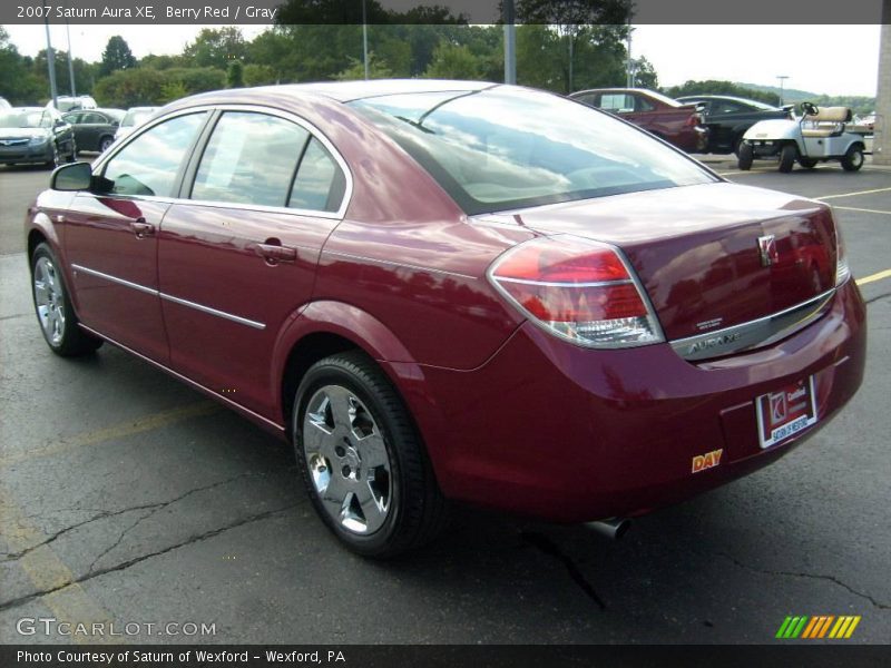 Berry Red / Gray 2007 Saturn Aura XE