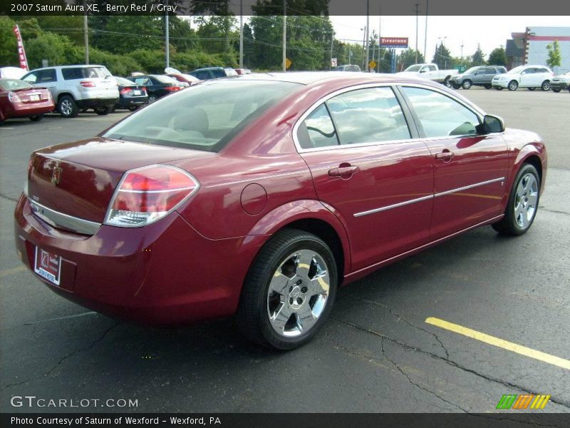 Berry Red / Gray 2007 Saturn Aura XE