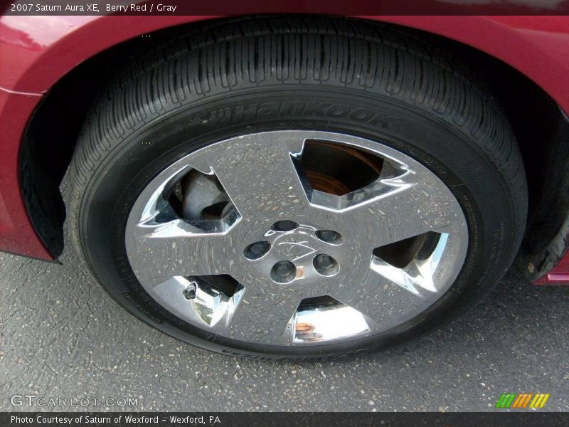 Berry Red / Gray 2007 Saturn Aura XE
