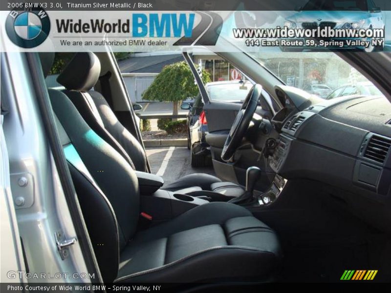 Titanium Silver Metallic / Black 2006 BMW X3 3.0i