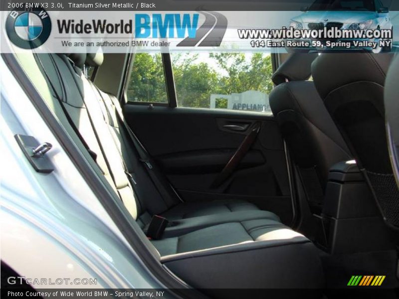 Titanium Silver Metallic / Black 2006 BMW X3 3.0i