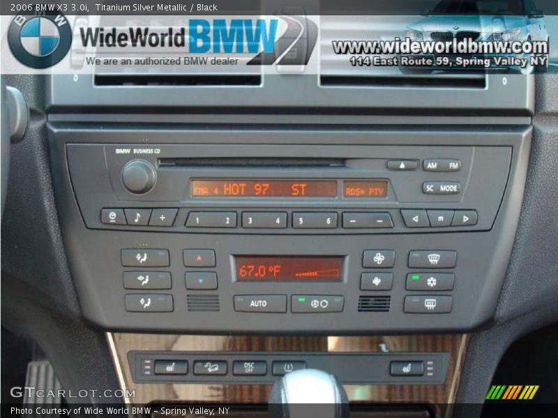 Titanium Silver Metallic / Black 2006 BMW X3 3.0i