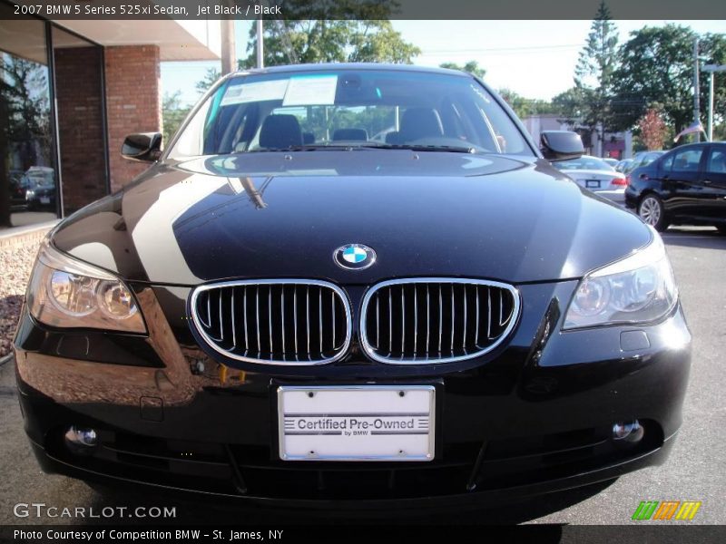 Jet Black / Black 2007 BMW 5 Series 525xi Sedan