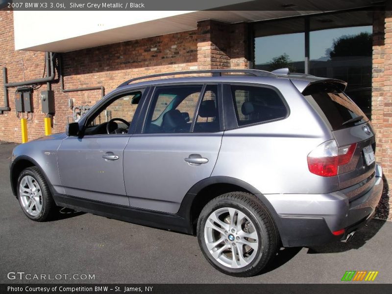 Silver Grey Metallic / Black 2007 BMW X3 3.0si