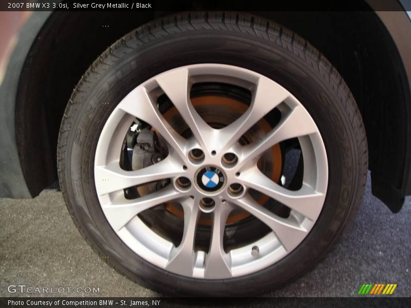 Silver Grey Metallic / Black 2007 BMW X3 3.0si