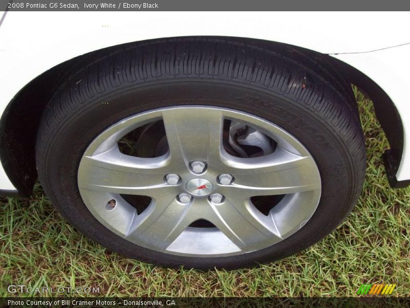 Ivory White / Ebony Black 2008 Pontiac G6 Sedan
