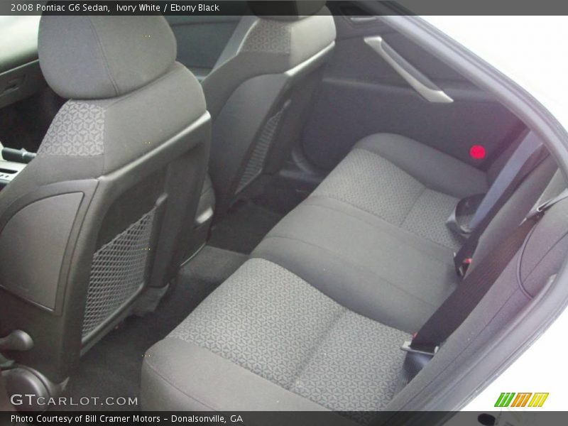 Ivory White / Ebony Black 2008 Pontiac G6 Sedan