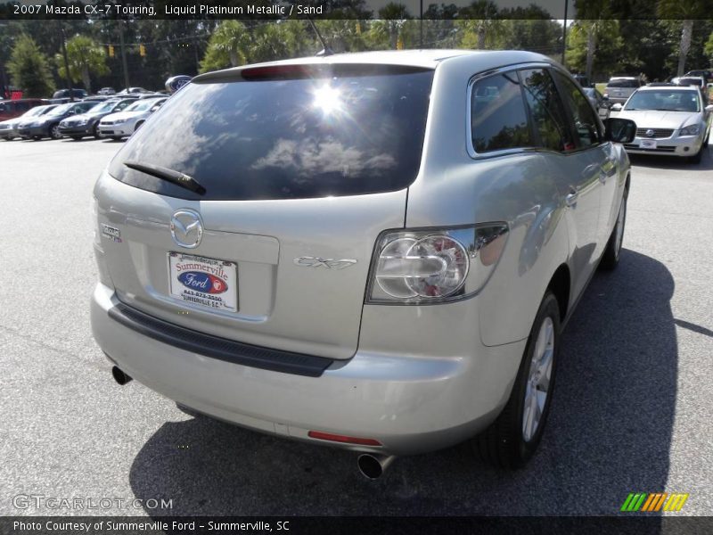 Liquid Platinum Metallic / Sand 2007 Mazda CX-7 Touring