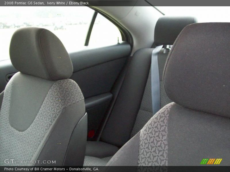 Ivory White / Ebony Black 2008 Pontiac G6 Sedan