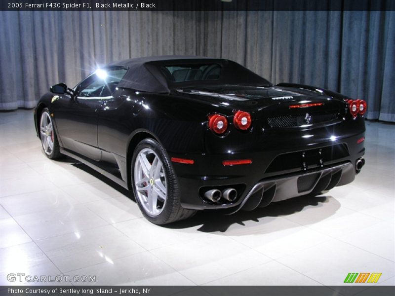 Black Metallic / Black 2005 Ferrari F430 Spider F1