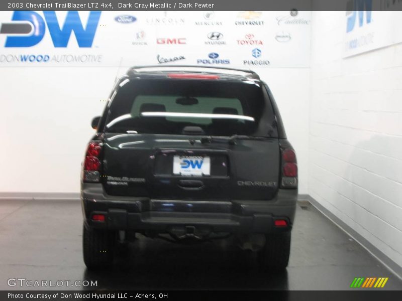 Dark Gray Metallic / Dark Pewter 2003 Chevrolet TrailBlazer LTZ 4x4