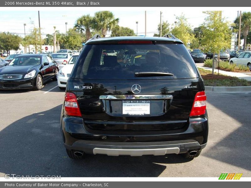 Black / Black 2006 Mercedes-Benz ML 350 4Matic