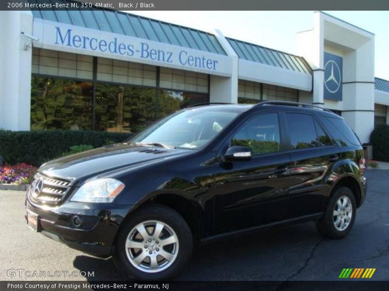 Black / Black 2006 Mercedes-Benz ML 350 4Matic