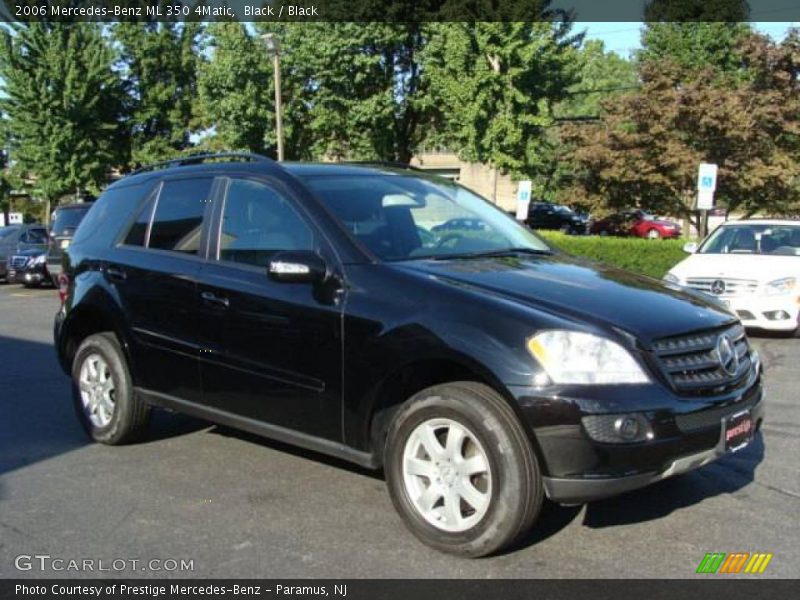Black / Black 2006 Mercedes-Benz ML 350 4Matic