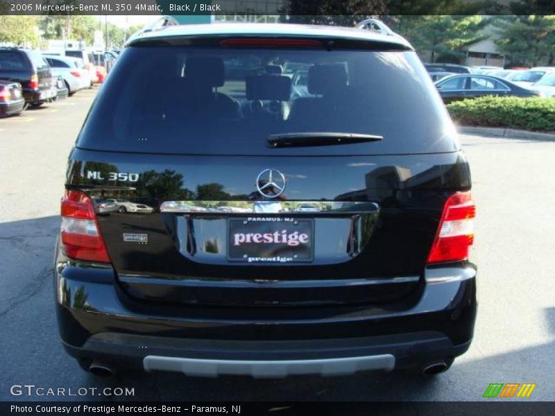 Black / Black 2006 Mercedes-Benz ML 350 4Matic