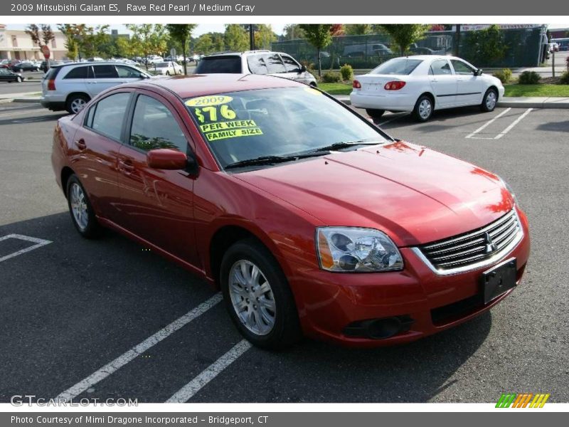 Rave Red Pearl / Medium Gray 2009 Mitsubishi Galant ES