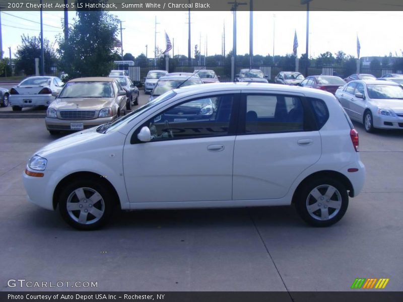 Summit White / Charcoal Black 2007 Chevrolet Aveo 5 LS Hatchback