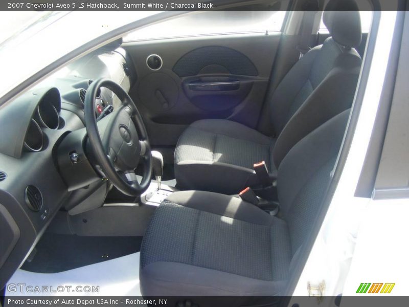 Summit White / Charcoal Black 2007 Chevrolet Aveo 5 LS Hatchback