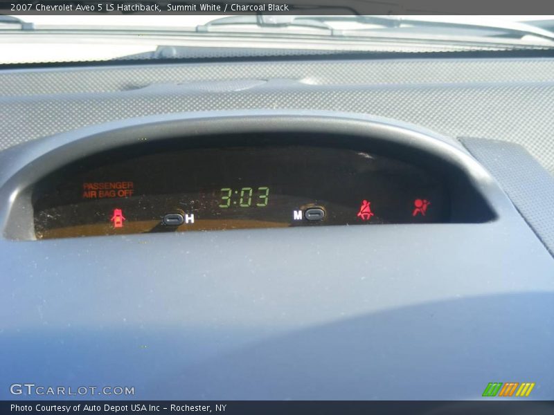 Summit White / Charcoal Black 2007 Chevrolet Aveo 5 LS Hatchback