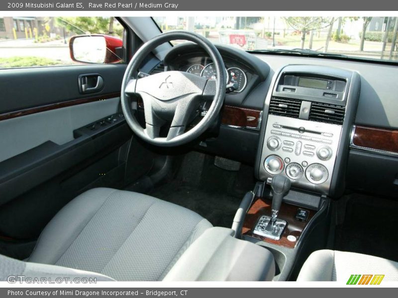 Rave Red Pearl / Medium Gray 2009 Mitsubishi Galant ES