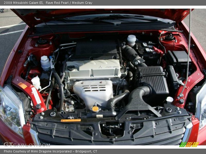 Rave Red Pearl / Medium Gray 2009 Mitsubishi Galant ES