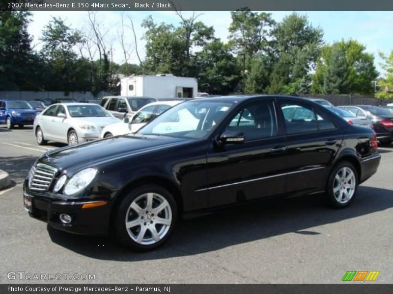 Black / Black 2007 Mercedes-Benz E 350 4Matic Sedan