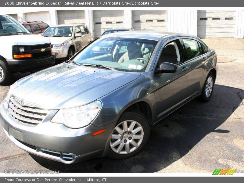 Silver Steel Metallic / Dark Slate Gray/Light Slate Gray 2008 Chrysler Sebring LX Sedan