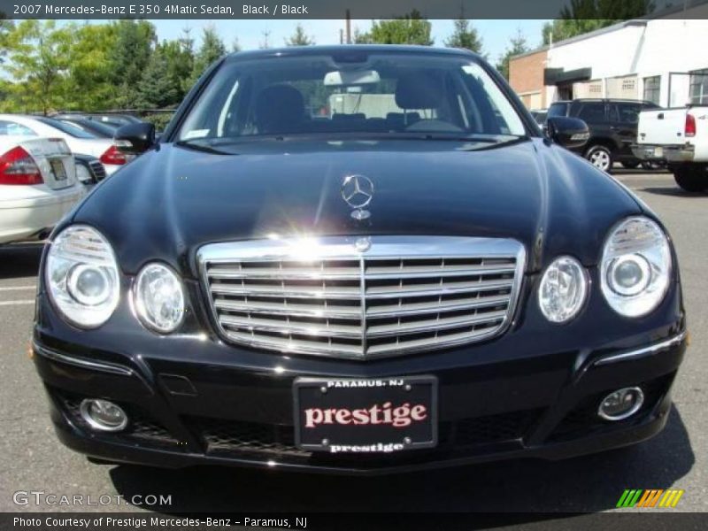 Black / Black 2007 Mercedes-Benz E 350 4Matic Sedan