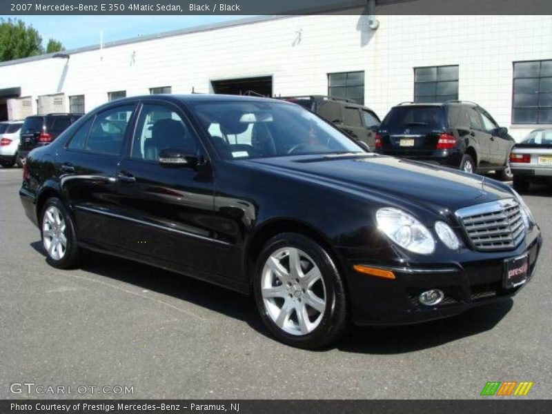 Black / Black 2007 Mercedes-Benz E 350 4Matic Sedan