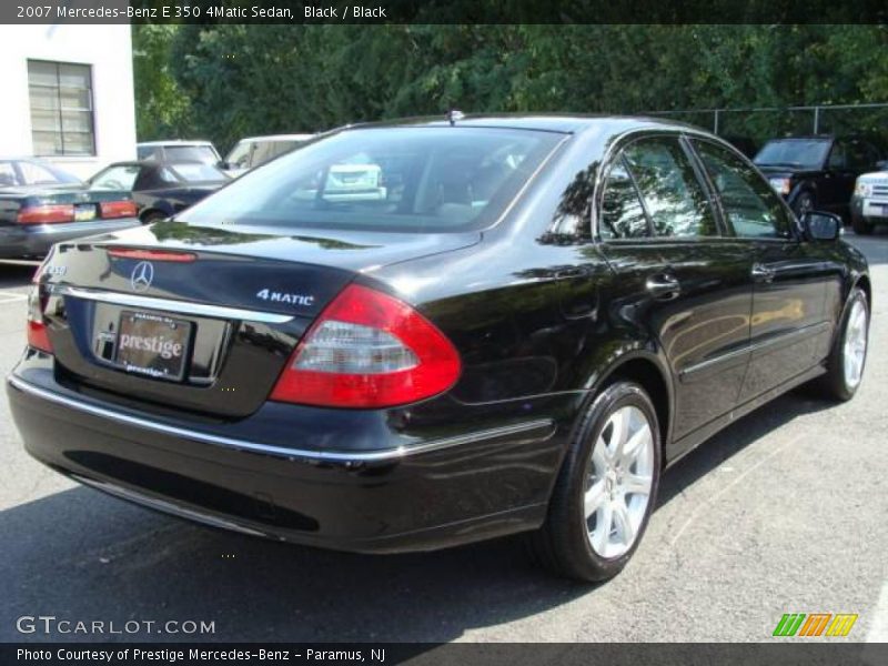 Black / Black 2007 Mercedes-Benz E 350 4Matic Sedan