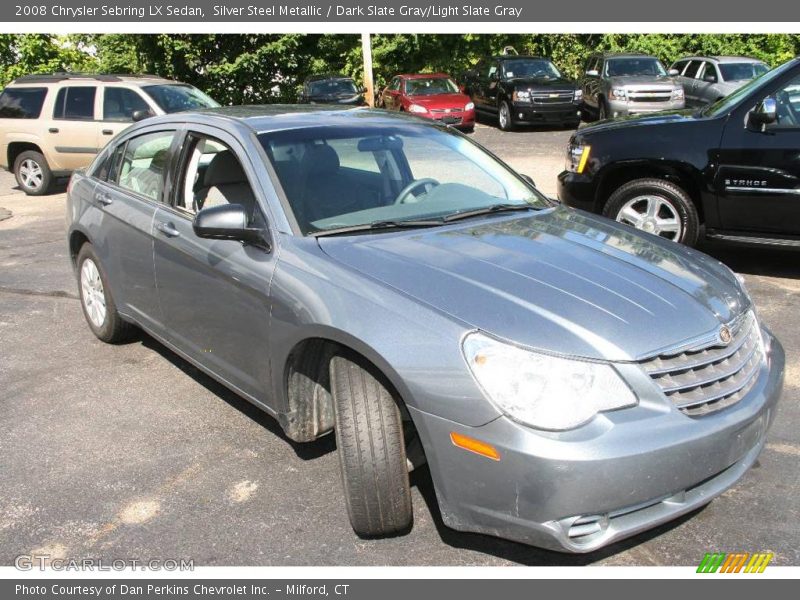 Silver Steel Metallic / Dark Slate Gray/Light Slate Gray 2008 Chrysler Sebring LX Sedan