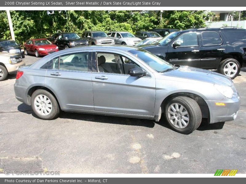 Silver Steel Metallic / Dark Slate Gray/Light Slate Gray 2008 Chrysler Sebring LX Sedan