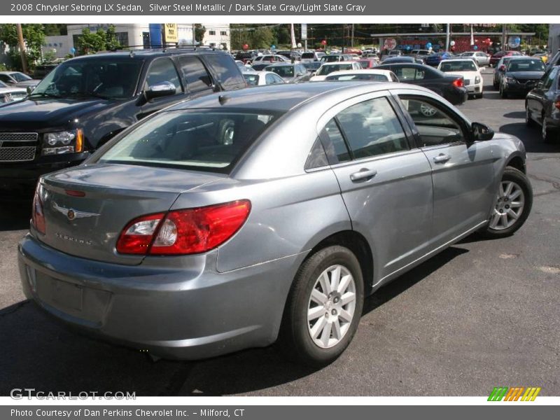 Silver Steel Metallic / Dark Slate Gray/Light Slate Gray 2008 Chrysler Sebring LX Sedan