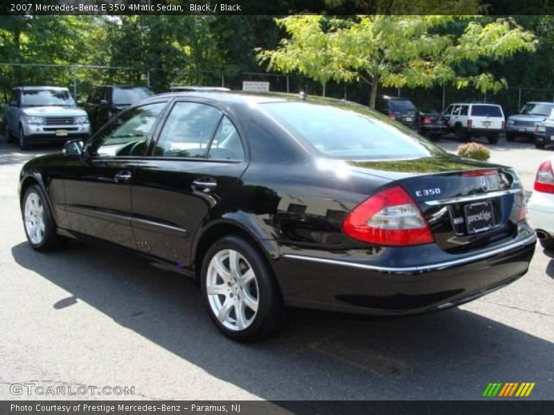 Black / Black 2007 Mercedes-Benz E 350 4Matic Sedan